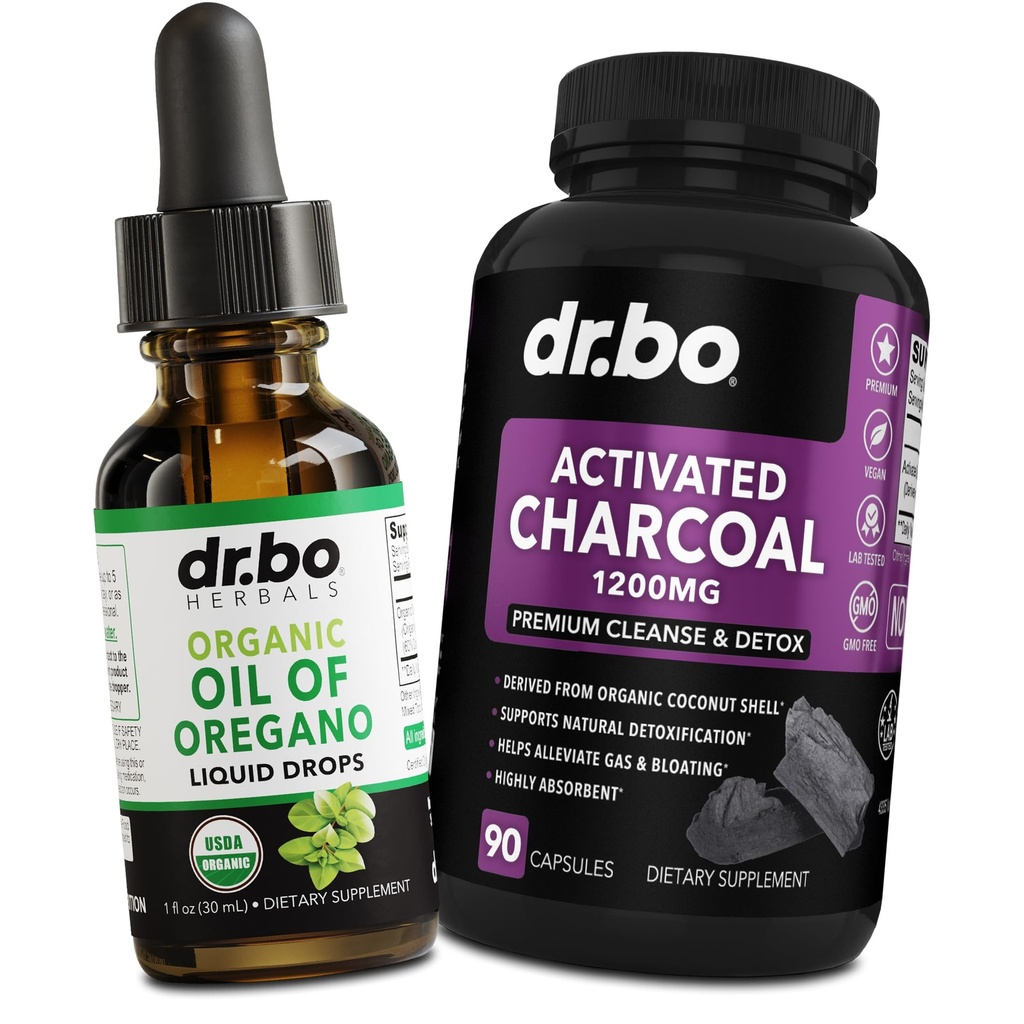 Oregano 기름 유기 액체 하락 & 목성 캡슐 - Oregano의 기름은 Stomach 가스 Cleanse Detox Immune 지원, 소화 Binder - 유기를 위한 Tincture 추출물 & 목성 알약을 떨어뜨립니다