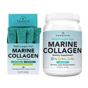 AMANDEAN Marine Collagen Duo. 500g 컨테이너 + 30 여행 팩. Hydrolyzed Fish Collagen Peptides for Skin, 헤어 & 손톱. Pescatarian, Keto & Paleo-Friendly, 불확실한