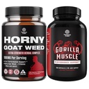Horny Goat의 번들은 Black Maca Root, Tongkat Ali, Saw Palmetto & Panax Ginseng Extract for Stamina & Energy and Extra Strength Testosterone Booster - 남성용 근육 확대 보충