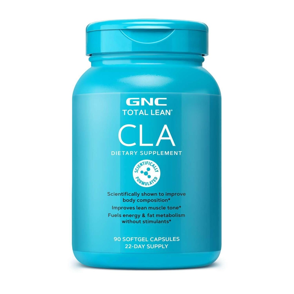 GNC Total Lean CLA | 신체 구성 및 린 근육 톤, 연료 지방 대사 및 에너지 자극제없이 | 글루텐 프리 | 90 Softgels