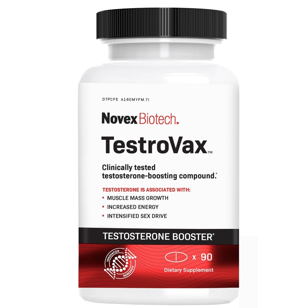 Novex Biotech Testrovax, 남자를위한 최고의 테스토스테론 부스터 - T 부스터 - Fenugreek & Ashwagandha - 12 일 동안 테스토스테론 수준을 증가 *, 30 일 공급