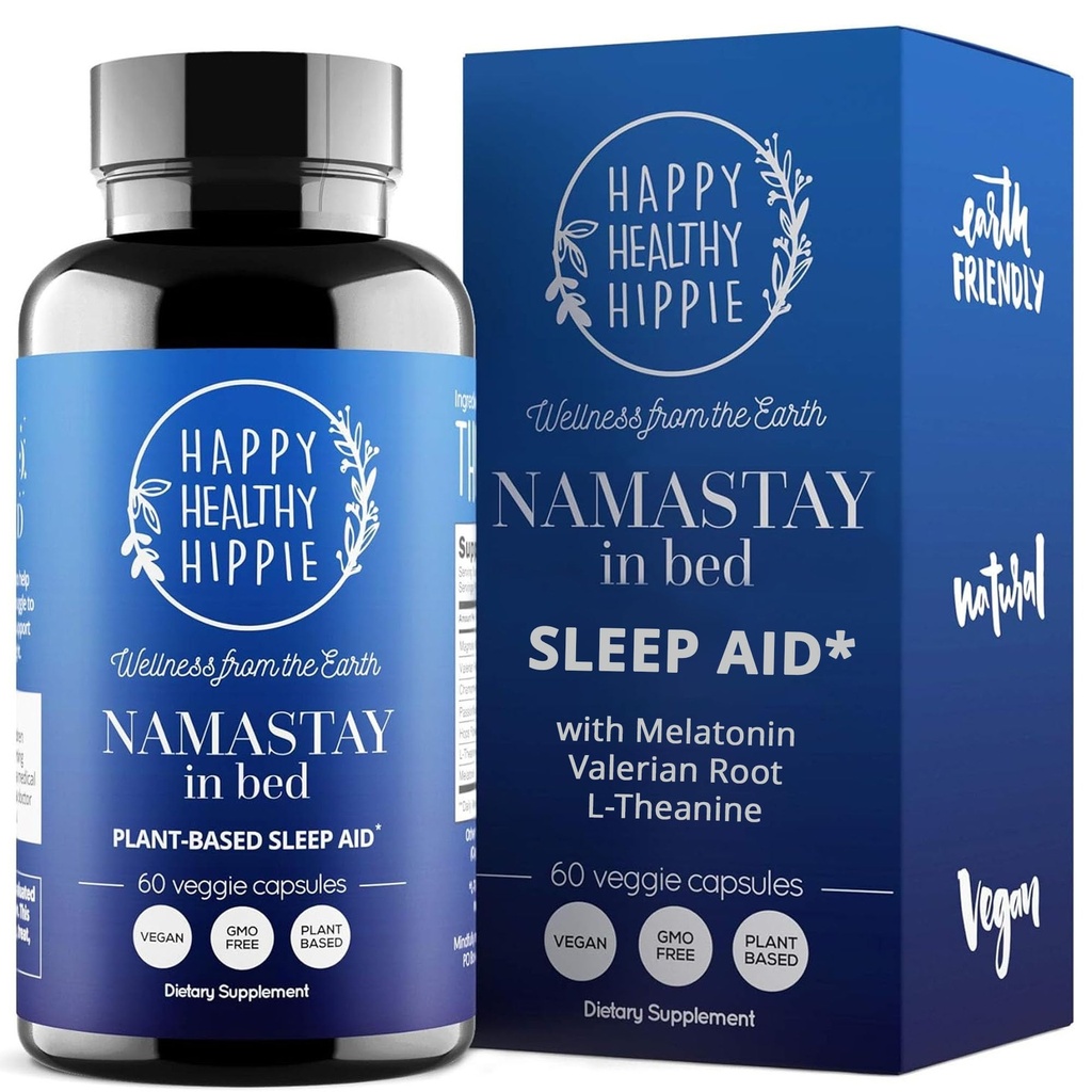 성인 w/Low 복용량 Melatonin 0.5mg – Valerian Root + 마그네슘 글리세린 + L-Theanine Supplement, Chamomile | No Morning Grogginess| Non-Habit Forming | 식물 기반 알약, 60 Ct
