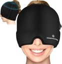 젤 얼음 편두통 두통 기복 모자, Drawstring를 가진 조정가능한 두통 모자 Migraine 모든 머리, 긴장, Sinus, Puffy 눈, 뜨거운/찬 치료를 위한 찬 압축 편두통 기복 모자