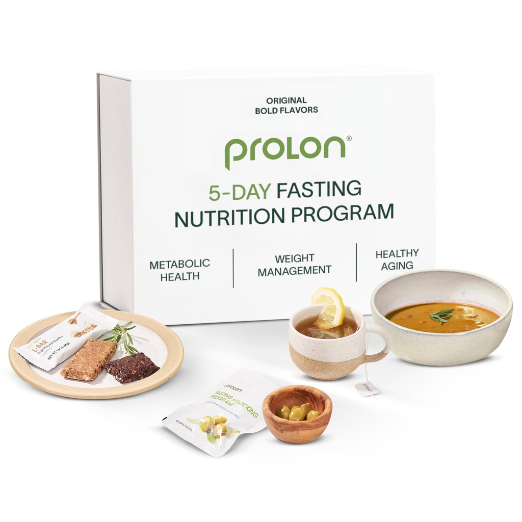 Prolon 5-Day Fasting Kit | 패스트 푸드 | Cellular Rejuvenation & Healthy Aging | 저칼리, 플랜트 기반 식사 및 스낵 | 빠른 고장으로 개발