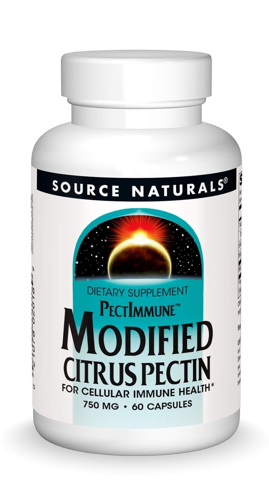 Source Naturals PectImmune, Cellular Immune Health*, 750mg - 60 캡슐에 대한 수정 된 Citrus Pectin
