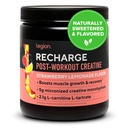 LEGION 재충전 포스트 운동 음료 - Micronized Creatine Monohydrate 자연적인 포스트 운동 회복 음료 - 근육 건축업자 & 회복 승압기 포스트 운동 보충교재 (Strawberry Lemonade, 30의 서빙)