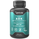 50mg Tocotrienol 및 CoQ-10을 가진 Naturalis Vegan 비타민 ADK | 더 나은 Absoprtion를 위한 EVOO에서 Nano-Emulsified | Non-GMO, Soy Free and Vegan Society 인증 | 180 Veggie Softgel (Carrageenan Free)