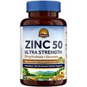 Vitalitown 킬레이트 아연 50 mg, 아연 Picolinate & Gluconate, 60 Veggie 캡슐, 잘 아bsorbed, 면역 체계, 건강한 피부 & 발달, Vegan, 아니 글루텐, 비 GMO