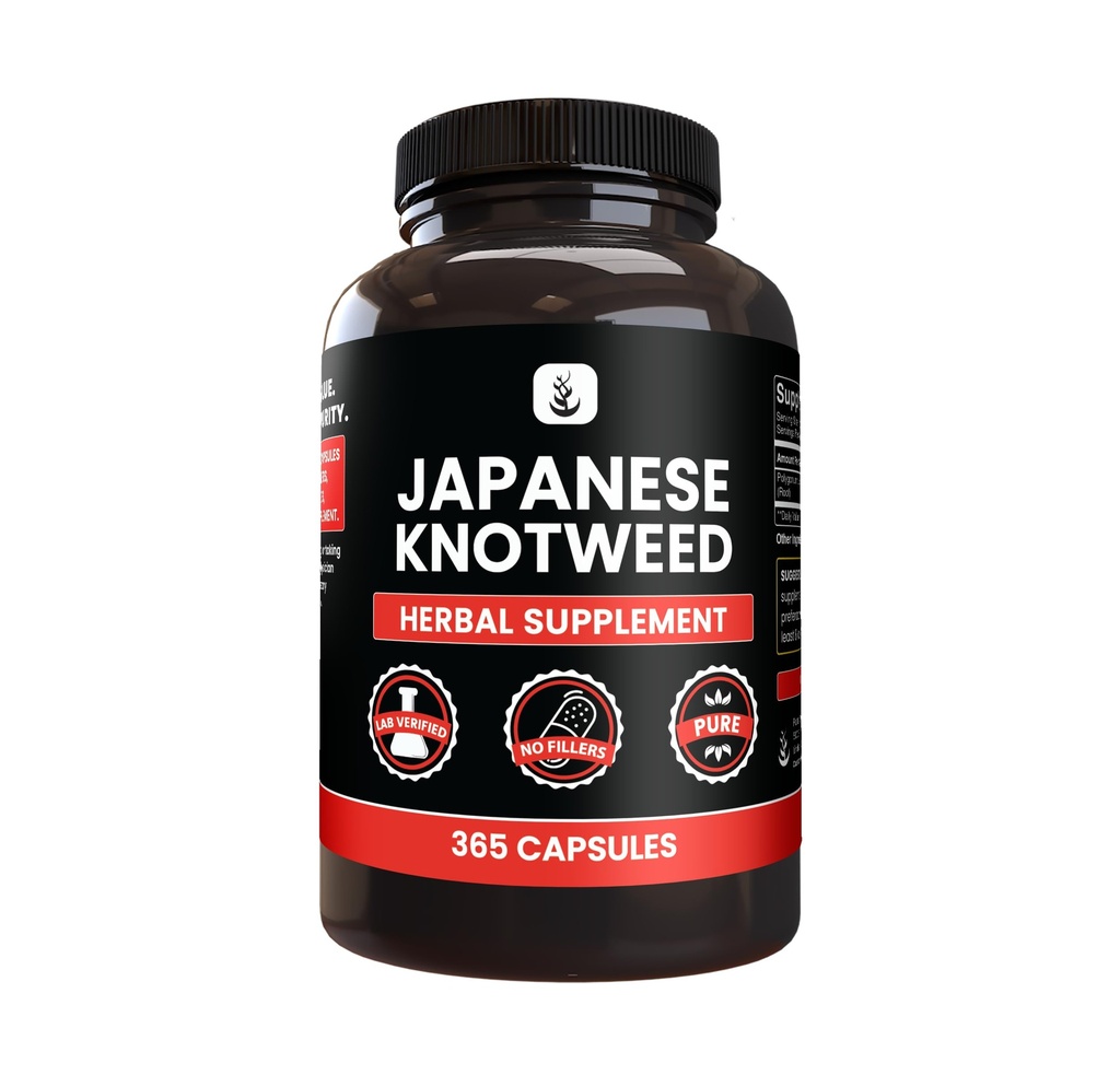 PURE ORIGINAL INGREDIENTS 일본 Knotweed, (365 캡슐) 마그네슘 또는 쌀 필러 없음, 항상 순수, 실험실 검증