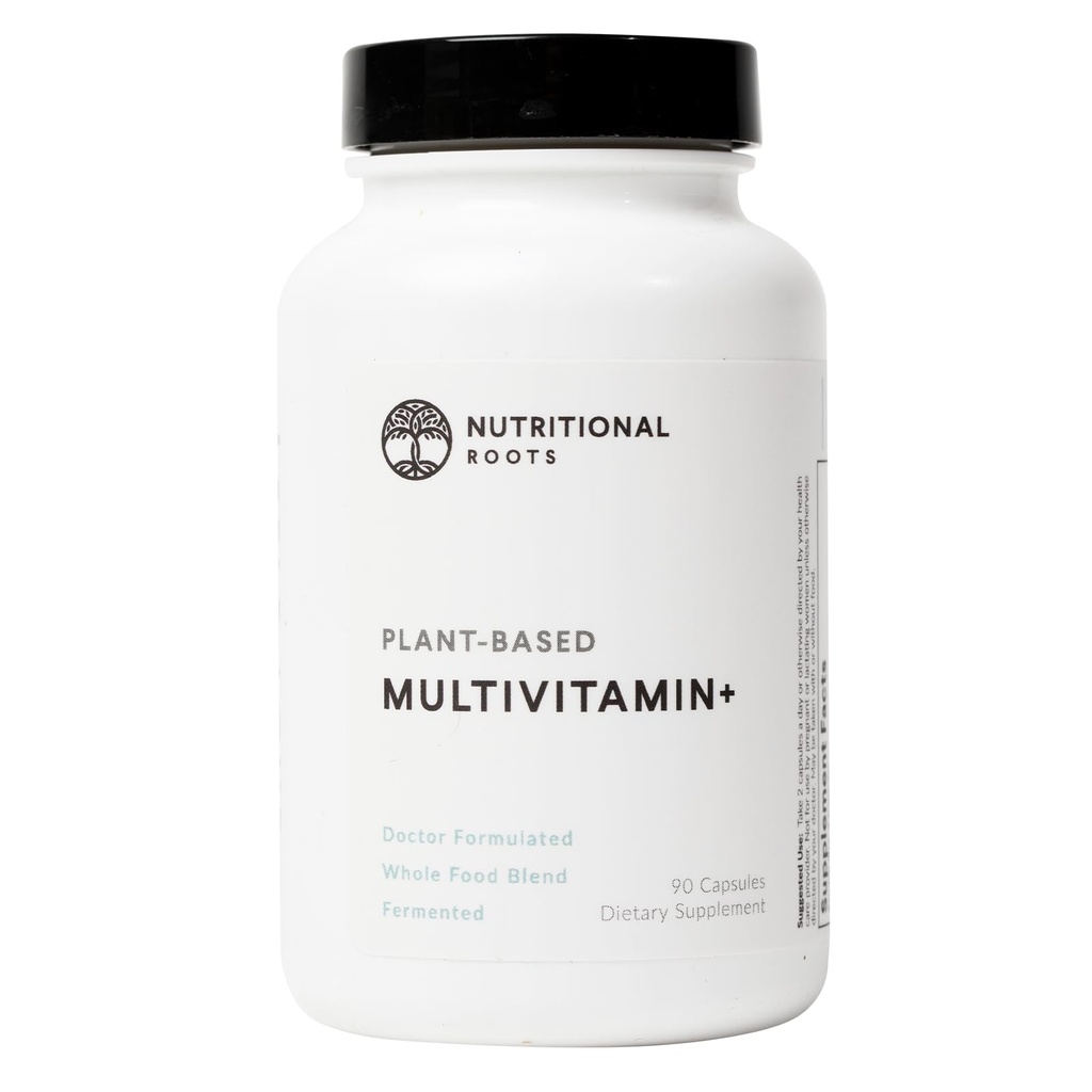 영양 뿌리 Multivitamin+, 상-Winning 플랜트 기반 (비건) Multivitamin, 유기 야채 및 허브, 발효 비타민, Probiotics, 의사의 선택, 45 서빙
