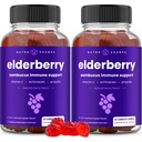 NutraChamps Elderberry Gummies, 성인 & 아이를 위한 Sambucus Elderberry Gummies, 비타민 C, 프로 폴리스 & Echinacea, 최대 힘 Immune 지원 Gummies, 자연적인 Berry 풍미, 120의 Gummies (2의 팩)