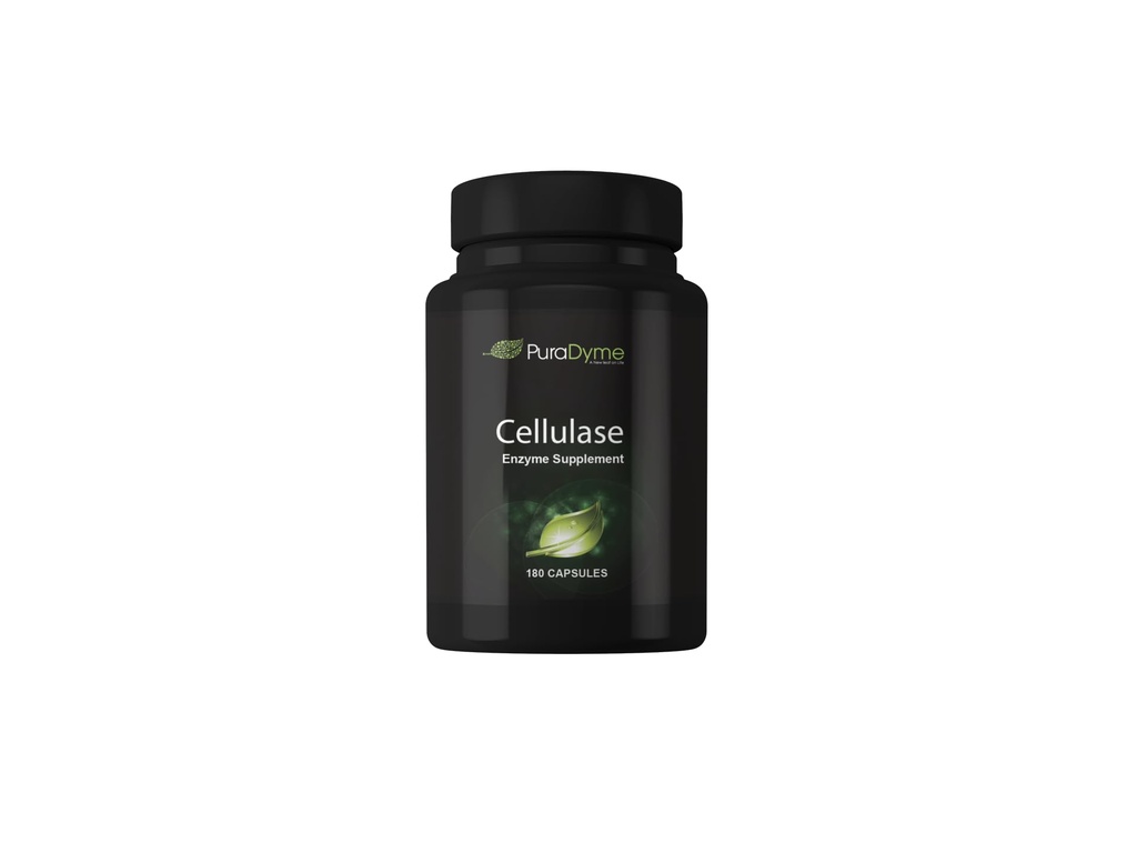 PuraDyme - Cellulase 효소 보충교재, 지원 소화성 건강, 180의 캡슐