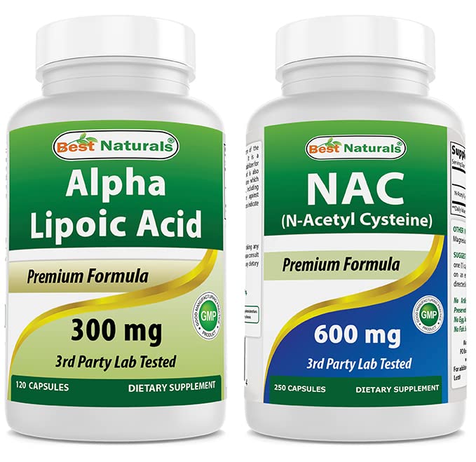 제일 자연적인 알파 Lipoic 산 300 mg & NAC 600 mg
