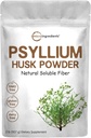 Micro Ingredients Psyllium Husk Powder, 2lbs (32oz) | 일일 수용성 섬유 보충 | 인도 원산지 | 천연 프리바이오틱스 및 프로바이오틱스 | 소화 건강 지원|Non-GMO, Keto Friendly, Vegan