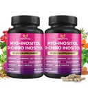 BMVINVOL 2 팩 Inositol 보충교재 Myo-Inositol와 D-Chiro Inositol 이상 40:1 비율 - 플러스 Berberine, Cinnamon, Ashwagandha+5 More-60 일 공급