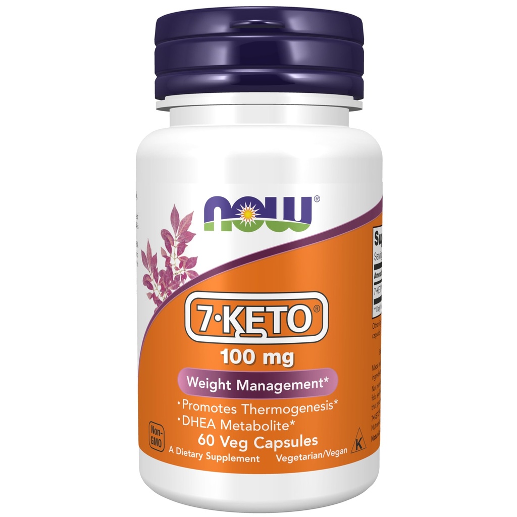 지금 음식 보충교재, 7 Keto (DHEA 아세테이트 7 1) 100 mg의 무게 관리*, 60 Veg 캡슐