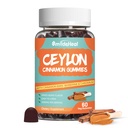 설탕 자유로운 Ceylon Cinnamon Gummies 2000MG의 크롬과 Cinnamon Bark, Vegan, 비 GMO, 글루텐 자유로운, 60의 Gummies를 가진 계피