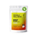 Sparkle Wellness Muscle Boost (No flavor) [30-Serves] | Hydrolyzed BODYBALANCE Collagen Peptides & Buffered Vitamin C가있는 콜라겐 보충 분말 | 신체 구성 개선