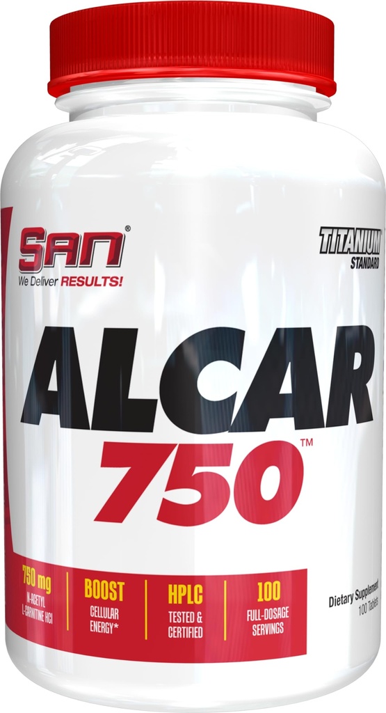 Alcar 750 - 에너지, 초점 및 지방 대사 100 서빙을 위한 순수한 아세틸 L 카르니틴