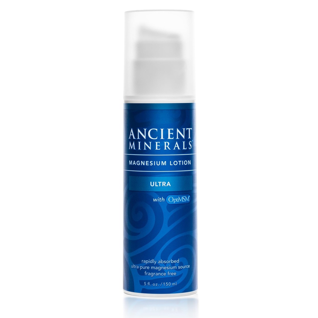MSM Pure 정품 Zechstein Magnesium Lotion과 함께하는 고대 광물 마그네슘 로션 (5oz)