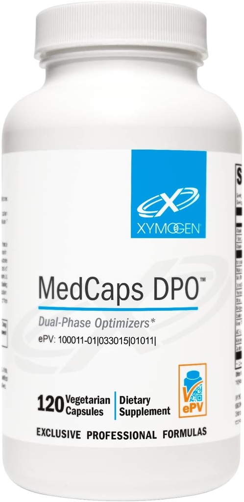 XYMOGEN Medcaps DPO - Liver Detox, Cleanse 및 건강을위한 이중 단계 최적화 - 우유 이틀, 알파 Lipoic 산 및 Artichoke 추출물이있는 간병 지원 보충 - 채식 (120 캡슐)