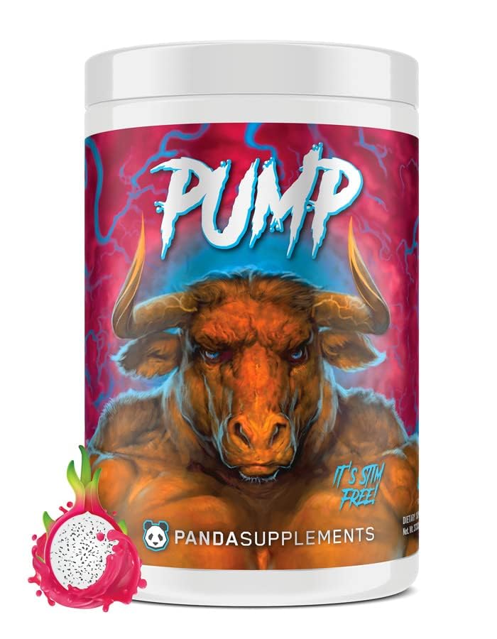 지하 바이오 연구소 팬더 공급 펌프, 사전 운동, No-Clump Formula w/10G L-Citrulline Malate, Alpha GPC, Lions Mane,CognatiQTM,VasoDrive-AP® 40 Scoops (Rainbow Dragonfruit)
