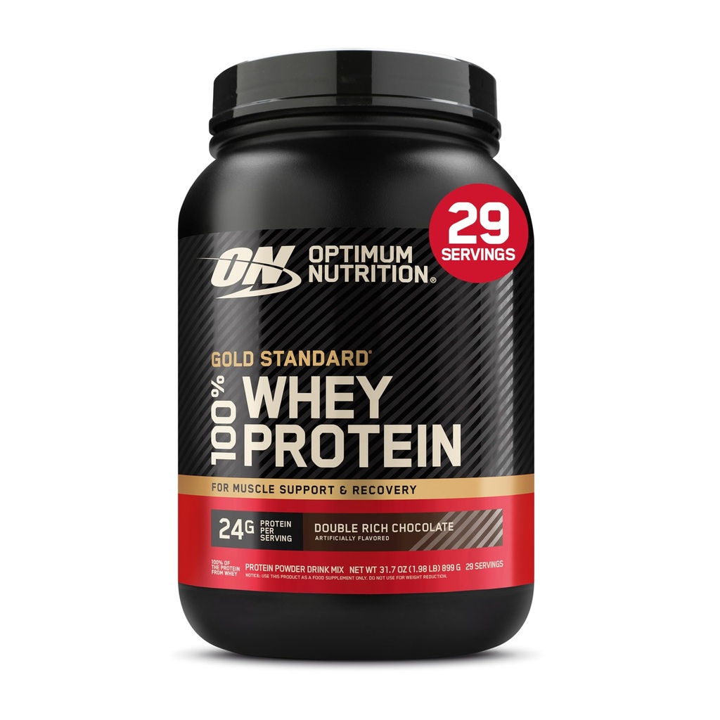 최적 영양 금 기준 100% Whey 단백질 분말, 두 배 부유한 초콜렛 1.98 파운드 (포장 May Vary)