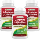 최고의 Naturals L-Arginine L-Citrulline Complex 1000 mg 250 정제 (250 개)