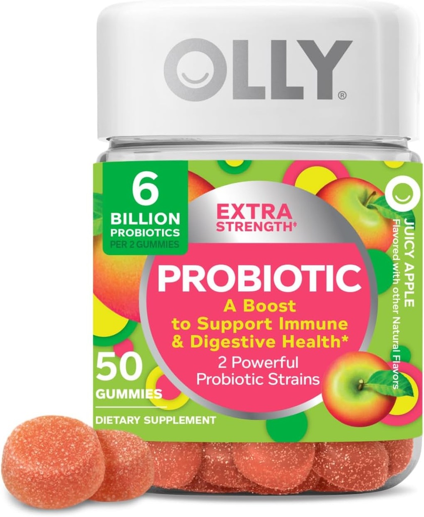 OLLY 여분 힘 Probiotic Chewable 고무