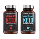 비타민 Bounty 당신의 Keto 및 Keto 번들에 굽기 - Keto Multivitamin, 여성과 남성, 프리미엄 라즈베리 케톤, 에너지 지원 - 번들 60 캡슐 각각
