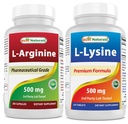 제일 자연적인 L 아르기닌 500mg & L 리진 500 mg