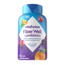 Vitafusion Fiber Well + Probiotics Gummies for Adults - 소화 건강 및 Probiotics *, 60 조사에 대한 서빙 당 3g 섬유