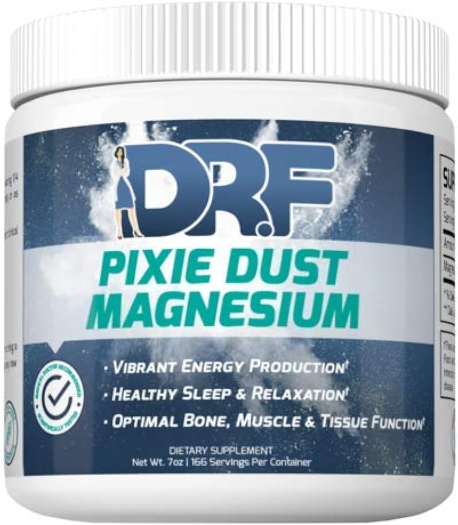 Pixie Dust Magnesium by Dr. Farrah World Renown Medical Doctor | 바이브런트 에너지 생산 | 건강한 수면 및 휴식 | 최적의 뼈, 근육, 조직 기능