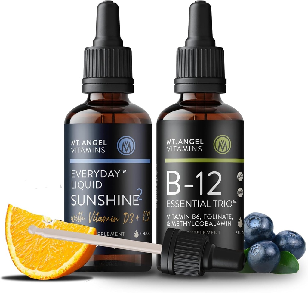 산. 천사 비타민 B12 정유 + 매일 액체 Sunshine2 D3+K2