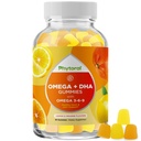 성인을위한 DHA 오메가 3 Gummies - 뇌 오메가 3 6 9 염증, 에너지 및 인슐린을위한 맛있는 Flaxseed - 면역 지원을위한 채식주의 필수 지방산 보충제 - 60 조사