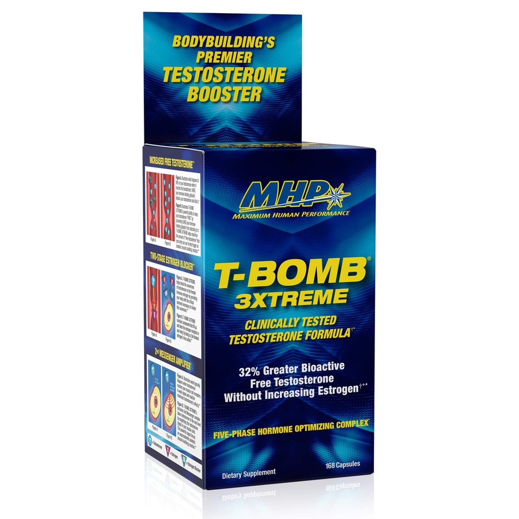 MHP T-Bomb 3xtreme 임상 테스트, 남성 호르몬 부스터, 증가 리비도, 168 조사