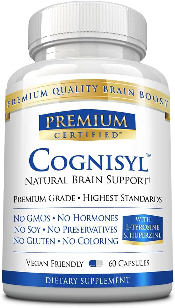 Cognisyl - 부스트 메모리, 정신 성능, 에너지 및 초점. 비타민 B 복합체, St. John 's Wort, DMAE Bitartrate, BioPerine - 60 캡슐