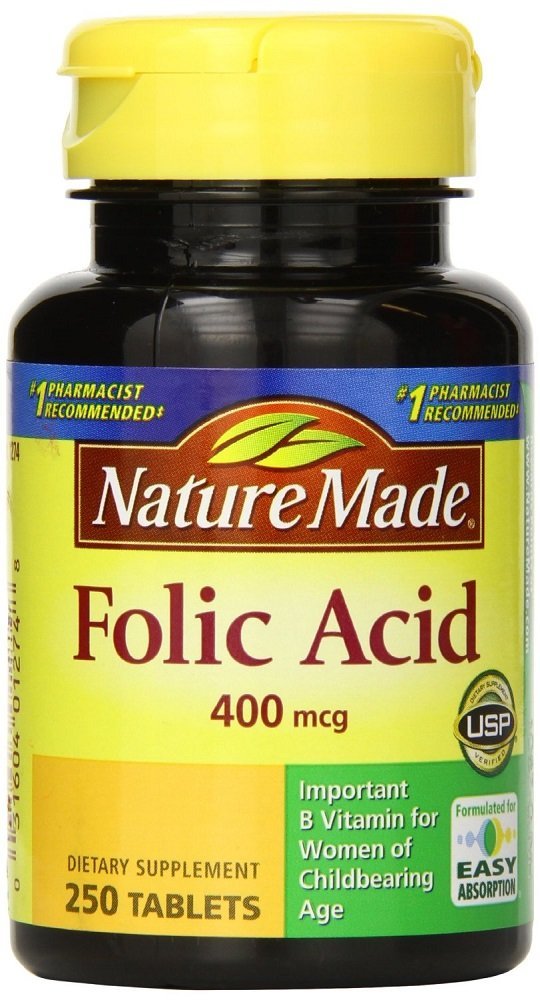성격은 Folic 산 400 mcg 250 조사 (4 팩)를 만들었습니다