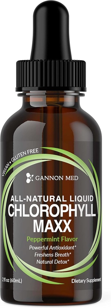 Chlorophyll Maxx - 액체 클로로필 - 2oz - Chlorophyll 액체 하락 - Chlorophyll - 내부 탈취제 - 모든 자연적인 액체 클로로필 - 에너지 부스트 - 도움 w/Digestion - Mint