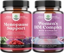여자를 위한 완전한 초본 Menopause 보충교재의 뭉치 - Multibenefit Menopause Ease 호르몬 균형 및 DIM와 까만 고추 Menopause 지원 및 PMS 기복을 가진 여자를 위한 유력한 DIM 보충교재