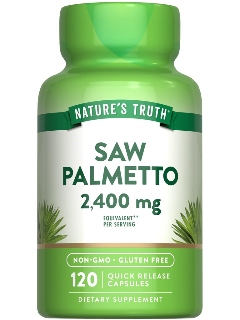 Nature's Truth Saw Palmetto Extract | 120 캡슐 | 비 GMO 및 글루텐 무료 보충