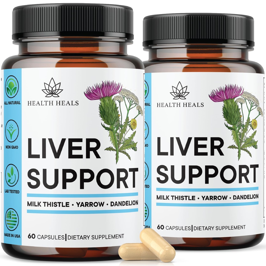 Liver Cleanse & Repair Formula - 우유 이틀 댄 델리온 뿌리 심황, Liver 건강을위한 Artichoke 추출물 - 120 카운트