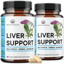 Liver Cleanse & Repair Formula - 우유 이틀 댄 델리온 뿌리 심황, Liver 건강을위한 Artichoke 추출물 - 120 카운트