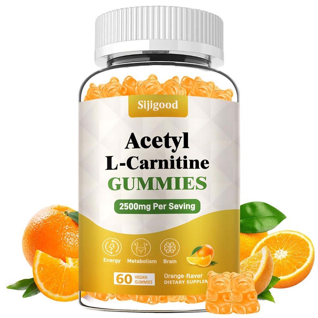 Acetyl L 카르니틴 보충교재, Boost 에너지, Immunity, Vegan, 오렌지 풍미, 60 조사를 위한 자연적인 영양 보충교재