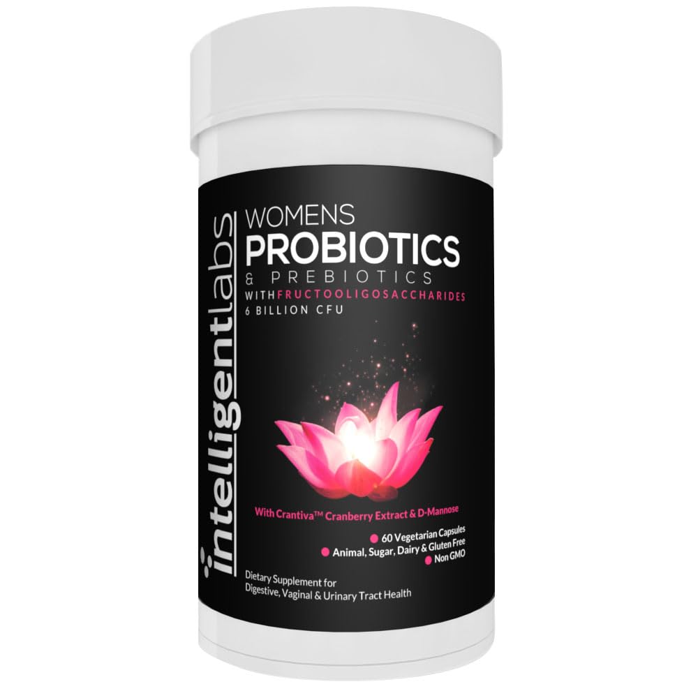 Cranberry Extract, D-Mannose 및 Prebiotics를 가진 지적인 실험실 여자의 Probiotics 공식은 1, 6 Billion CFU Probiotics, 1개의 캡슐 일, 60 일 공급, 순수성을 위해 제 3 자 확인했습니다