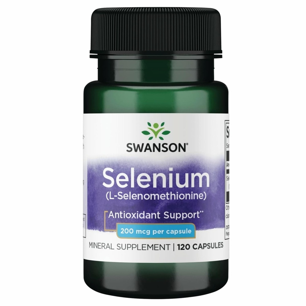 Swanson Semsc 셀레늄 200 mcg 120 캡슐