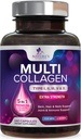 다 교원질 보충교재 2400 mg - 유형 I, II, III, V & X 여성 & 남자를 위한 다 교원질 펩티드 알약, 가수분해된 교원질 보충교재, 머리, 피부, 못 & 합동 지원 보충교재 - 240의 캡슐