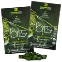 RECOVERYbits 유기 Chlorella 조류 정제, 슈퍼 푸드, 순수한 녹색 조류, 높은 단백질 및 섬유, Chlorophyll, 금된 세포 벽 비 침식, Immune Boosting 및 Detox, 비 GMO, 60 정제