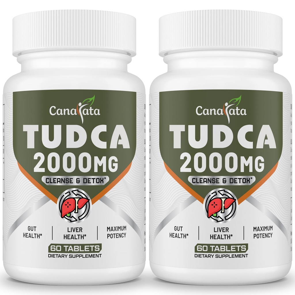 TUDCA Liver는 2000mg를 보충합니다 - 강한 Bile 소금 지원 Liver Detox & Cleanse - 간결한과 Gallbladder 건강 공식 쉬운 삼키기 정제-60 일 공급