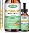 마그네슘 글리세린 보충교재, 500mg 마그네슘 글리세린, 마그네슘 구연산염, 비타민 - 30 일 공급을 가진 마그네슘 복합액 하락